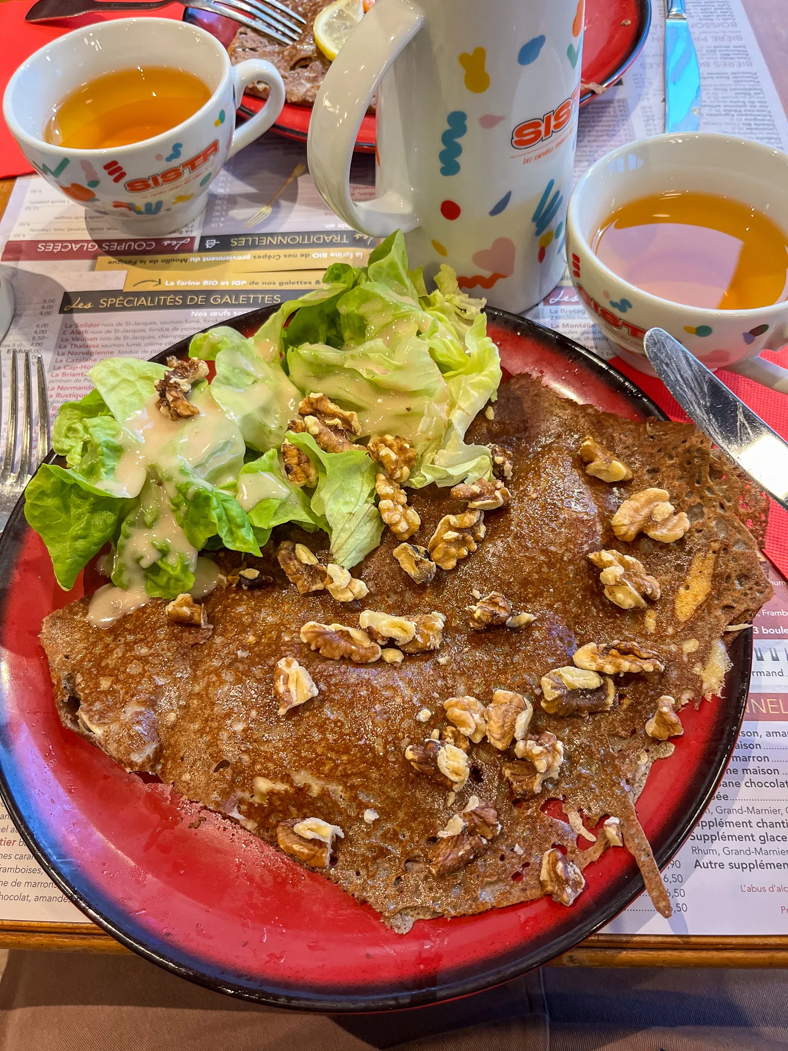 Traditional Breton galettes