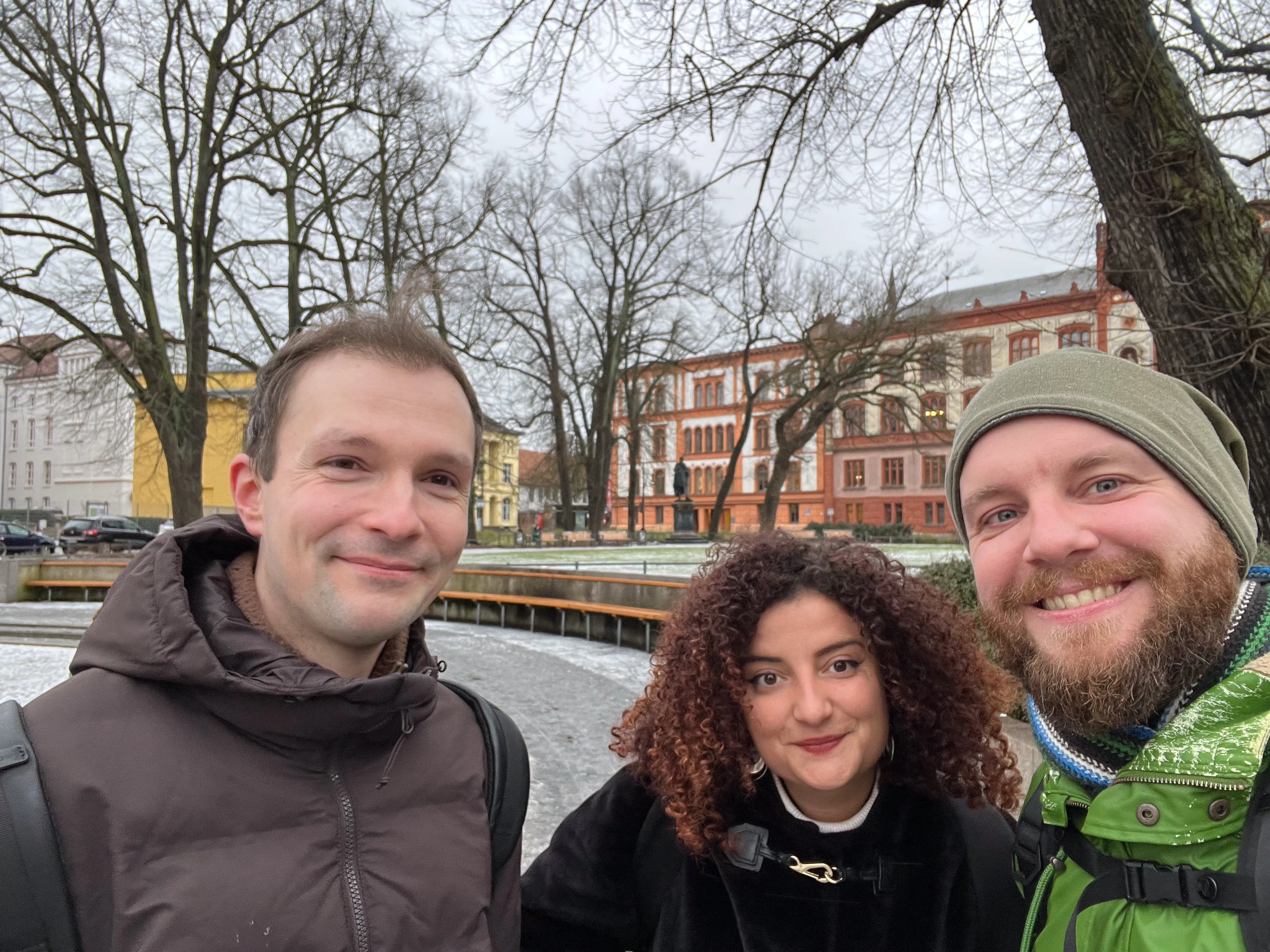 From formal discussion to informal exchange — Rostock, winter.